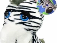 Knuffel big head pluche zebra, 22cm 1 x f021 - afbeelding 5 van  5