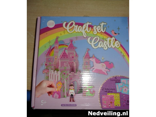 Knutselset kasteel - afbeelding 1 van  3
