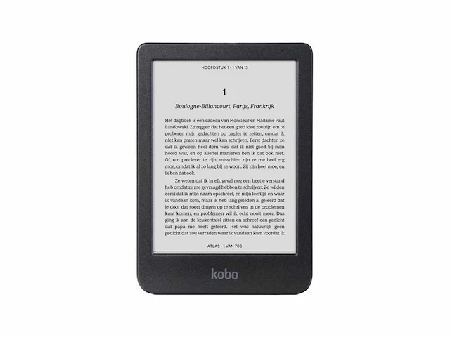 Kobo clara bw - e-reader - 6 inch - 16gb - luisterboeken - zwart - afbeelding 1 van  2