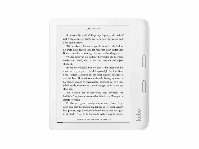 Kobo libra 2 - e-reader - 7 inch - 32gb - luisterboeken - wit - afbeelding 1 van  2