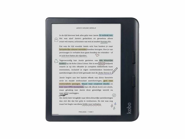 Kobo libra colour - e-reader - 32gb - zwart - afbeelding 1 van  5