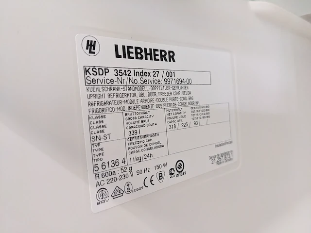 Koel- vriescombinatie, liebherr, ksdp3542 - afbeelding 7 van  7