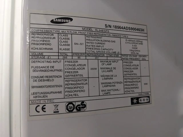 Koel- vriescombinatie , samsung, rl34egps - afbeelding 7 van  7