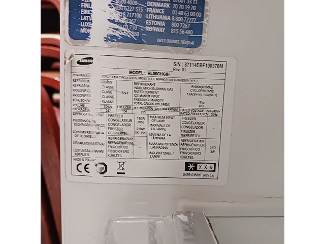 Koel- vriescombinatie, samsung, rl56ghgih, nofrost - afbeelding 8 van  10