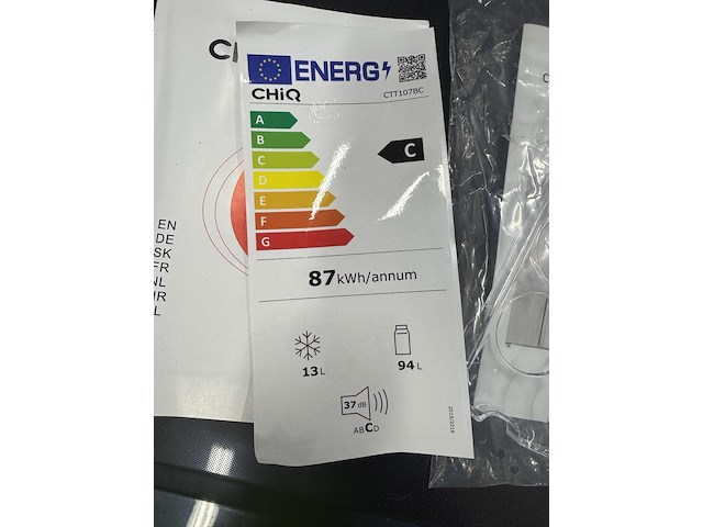 Koel-vriescombinatie 107 liter chiq, ctt107bc - afbeelding 4 van  4