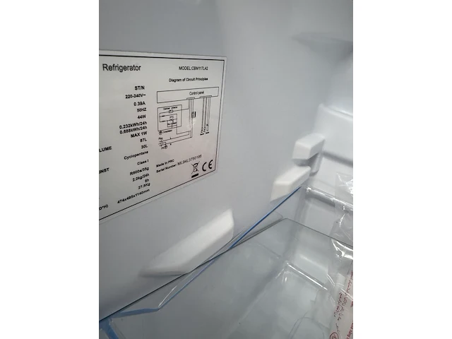 Koel-vriescombinatie 117 liter, chiq, cbm117l42 - afbeelding 6 van  6