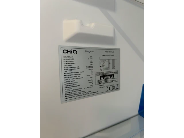 Koel-vriescombinatie 117 liter chiq, cbm117l42 - afbeelding 5 van  6