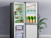 Koel-vriescombinatie 157 liter, chiq, fbm157l42 - afbeelding 2 van  4