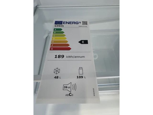 Koel-vriescombinatie 157 liter chiq, fbm157l42 - afbeelding 4 van  4
