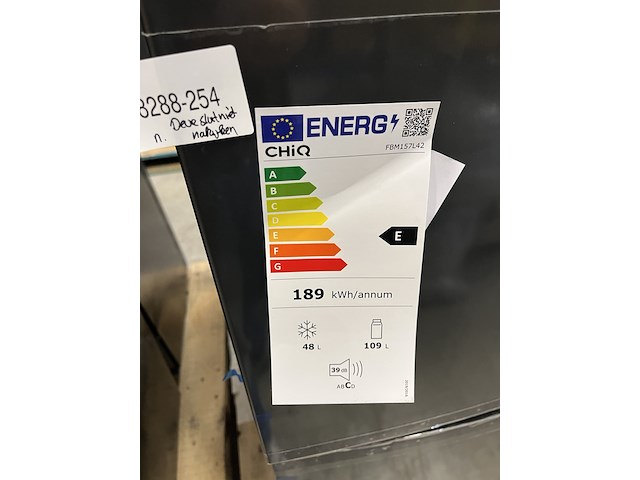 Koel-vriescombinatie 157 liter chiq, fbm157l42 - afbeelding 8 van  8