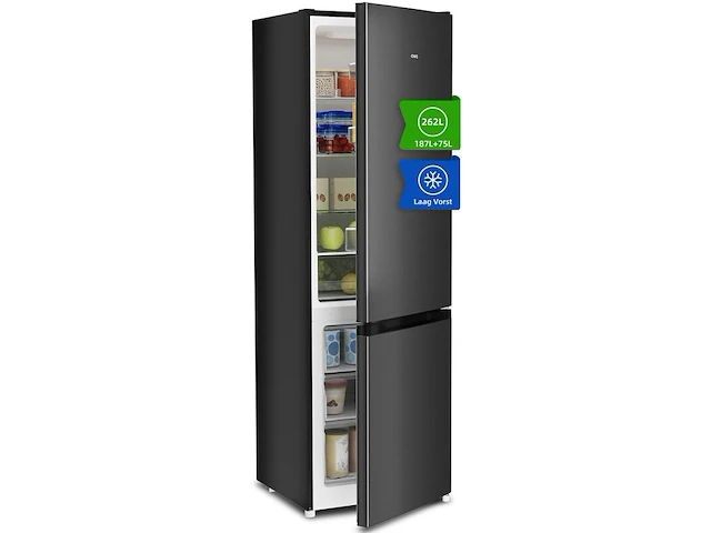 Koel-vriescombinatie 262 liter chiq, cbm260lc - afbeelding 2 van  4