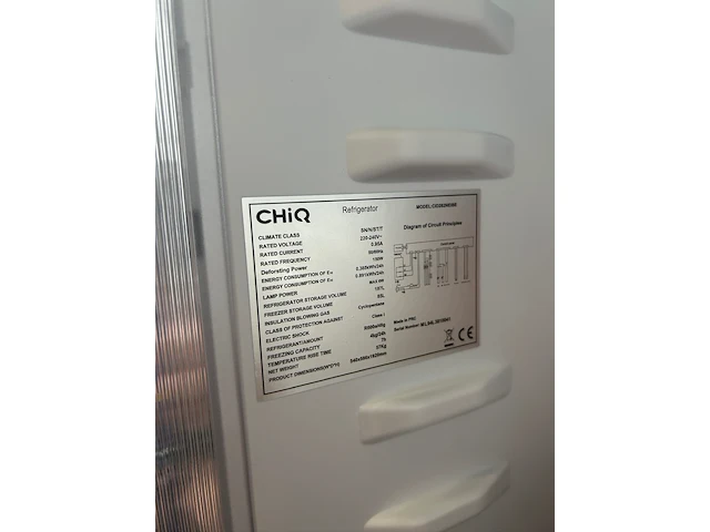 Koel-vriescombinatie 282 liter chiq, cid282neibe - afbeelding 3 van  11