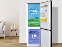 Koel-vriescombinatie 322 liter digi. led display chiq, fbm317nei4d - afbeelding 3 van  5