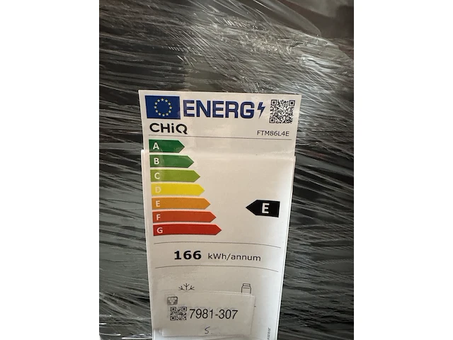 Koel-vriescombinatie 86 liter chiq, ftm86l4e - afbeelding 3 van  3