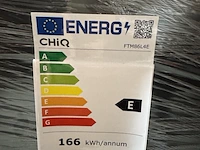 Koel-vriescombinatie 86 liter chiq, ftm86l4e - afbeelding 3 van  3