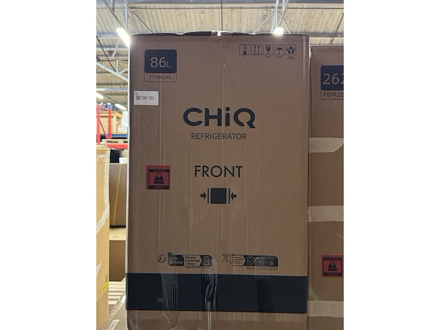 Koel-vriescombinatie 86 liter chiq, ftm86l4e - afbeelding 2 van  2