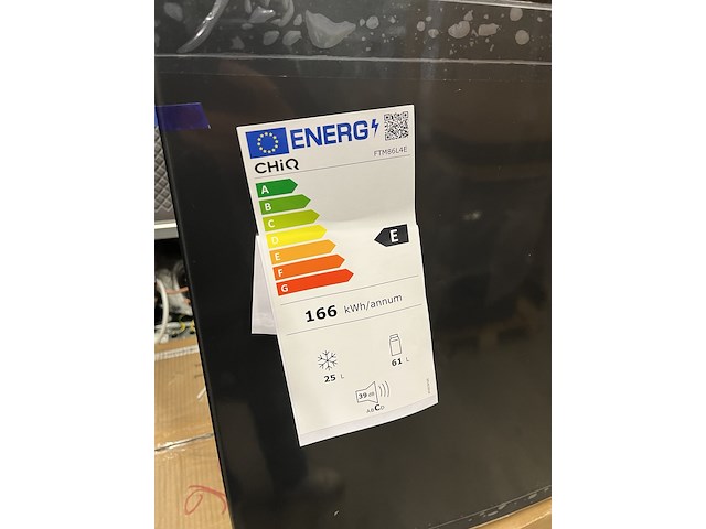 Koel-vriescombinatie 86 liter chiq, ftm86l4e - afbeelding 5 van  5