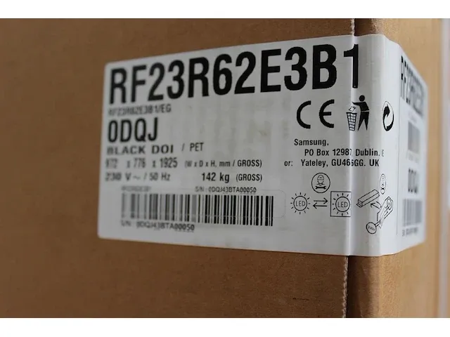 Koelkast samsung rf23r62e3b1 zwart. 630 liter. met ijsfunctie. hoogte 177,7 cm. diepte 78,8 cm. breedte 90,... - afbeelding 4 van  5