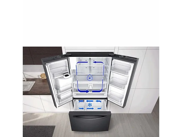 Koelkast samsung rf23r62e3b1 zwart. 630 liter. met ijsfunctie. hoogte 177,7 cm. diepte 78,8 cm. breedte 90,... - afbeelding 5 van  5