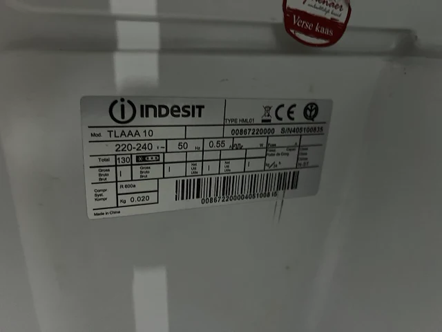 Koelkast tafelmodel indecit, wv35yt - afbeelding 3 van  3