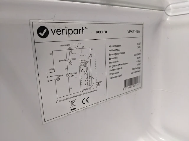 Koelkast, veripart, vpkk143w - afbeelding 6 van  7