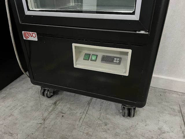 Koelvitrinekast brajo, vetrina 400g-nera9005-, zwart - afbeelding 2 van  4