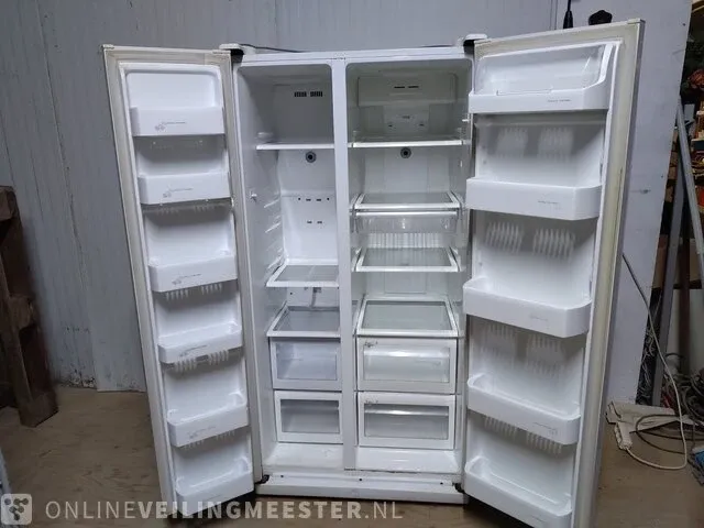 Koelvries combinatie, amerikaanse koelkast samsung, rs20ccsv, wit - afbeelding 2 van  4