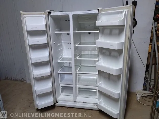 Koelvries combinatie, amerikaanse koelkast samsung, rs20ccsv, wit - afbeelding 4 van  4