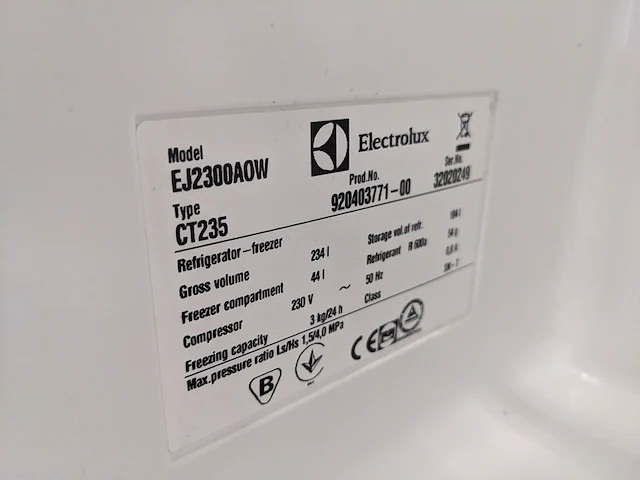 Koel/vries combinatie electrolux, ct235, wit - afbeelding 6 van  6