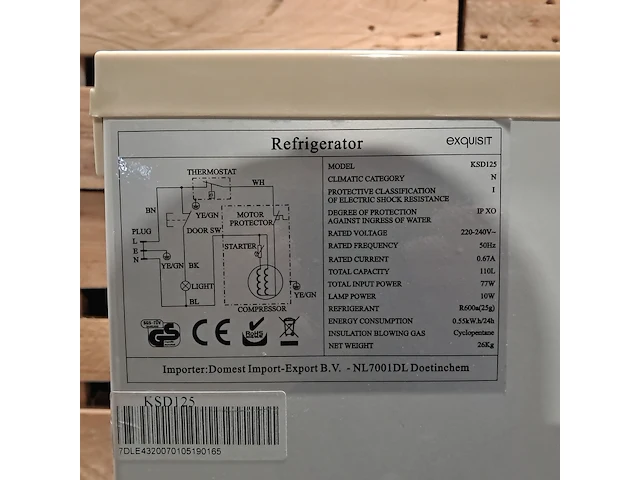 Koel/vriescombinatie, exquisit, ksd125 - afbeelding 11 van  11