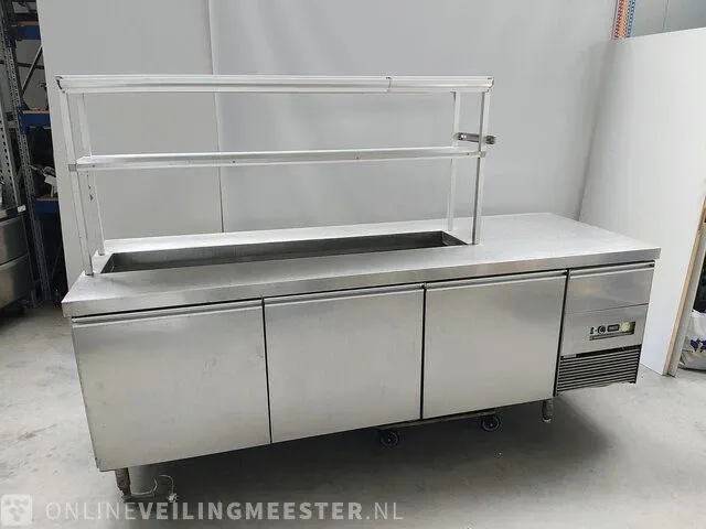 Koelwerkbank eiland met etagere - afbeelding 1 van  6
