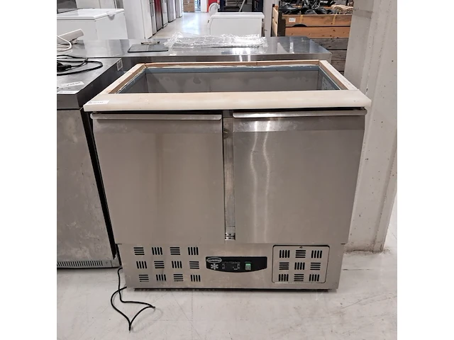 Koelwerkbank met 2 deuren, combisteel, model 7950.0400 - afbeelding 1 van  7