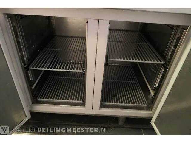 Koelwerkbank met dubbele spoelbak diamond, gastro line plus - afbeelding 7 van  11