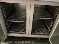 Koelwerkbank met dubbele spoelbak diamond, gastro line plus - afbeelding 7 van  11