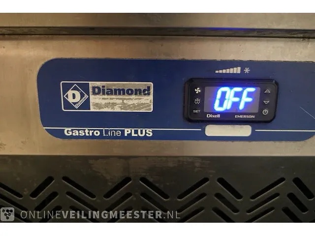 Koelwerkbank met dubbele spoelbak diamond, gastro line plus - afbeelding 9 van  11