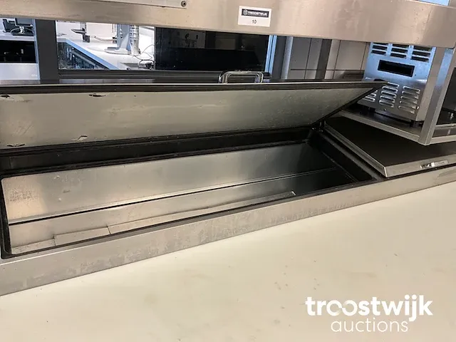 Koelwerkbank met ingebouwde saladiere - afbeelding 4 van  7
