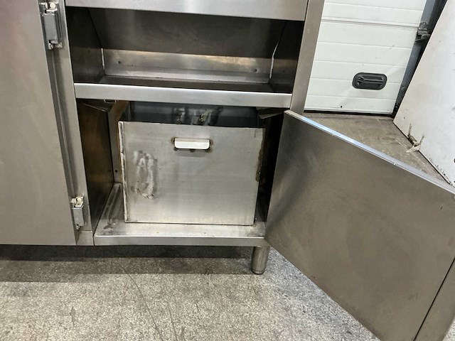 Koelwerkbank met prullenbak & wasbakje - afbeelding 2 van  10