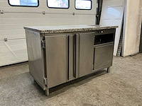 Koelwerkbank met prullenbak & wasbakje - afbeelding 1 van  10