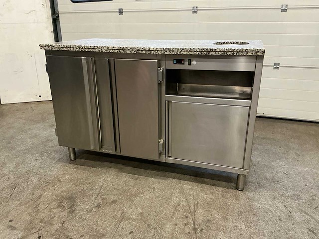 Koelwerkbank met prullenbak & wasbakje - afbeelding 3 van  10