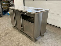 Koelwerkbank met prullenbak & wasbakje - afbeelding 4 van  10