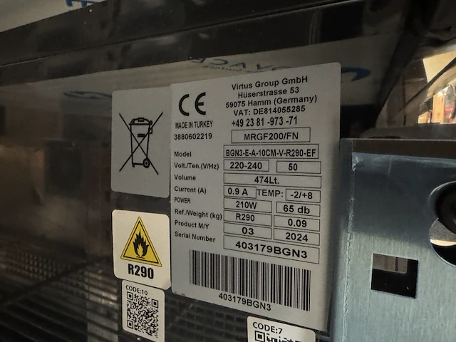 Koelwerkbank met spoelbak, mastro, 2024 - afbeelding 2 van  15