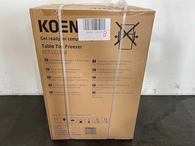 Koenic kfz 121 d w mini koelkast - afbeelding 2 van  2