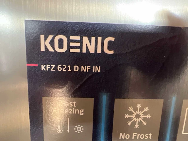 Koenic kfz 621 e nf in upright freezer - afbeelding 4 van  8