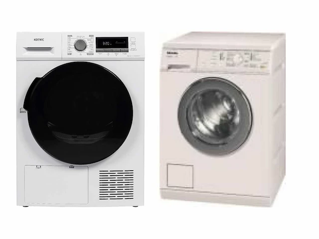 Koenic ktd 8346 a2 warmtepompdroger & miele vitality wasmachine 6kg 1300t - afbeelding 1 van  3