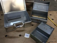 Koffers 3stuks metaal - afbeelding 2 van  2