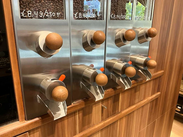 Koffiebonen dispenser (4x) - afbeelding 3 van  5