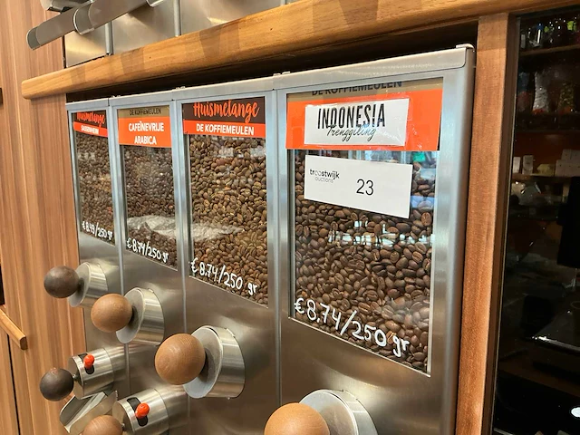 Koffiebonen dispenser (4x) - afbeelding 2 van  5