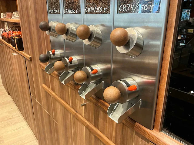 Koffiebonen dispenser (4x) - afbeelding 3 van  5