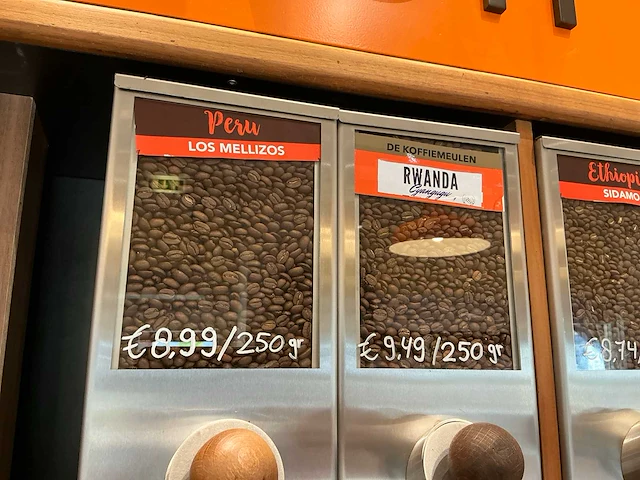 Koffiebonen dispenser (6x) - afbeelding 3 van  4