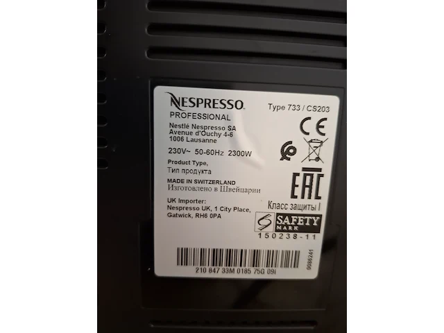 Koffiemachine nespresso, 733 / cs203 - afbeelding 8 van  9
